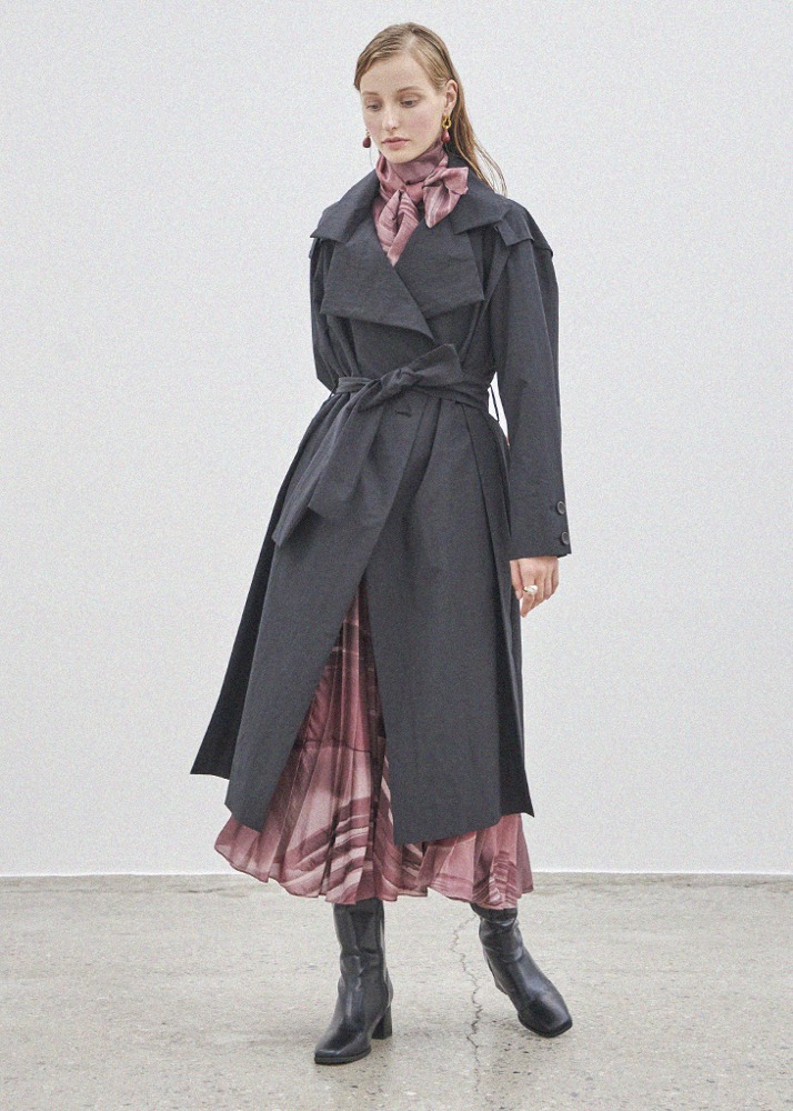 BELTED SINGLE TRENCH COAT