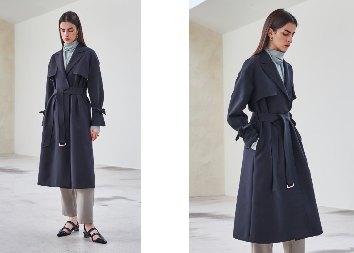 RAYON TRENCH COAT