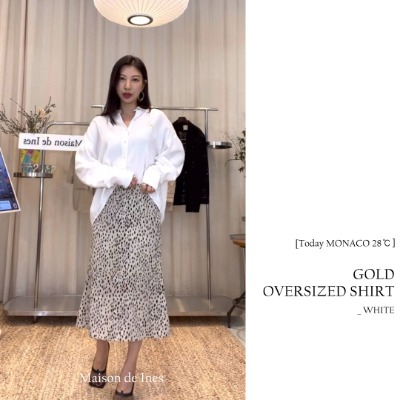 [ON AIR] GOLD OVERSIZED SHIRT